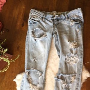 Hollister ripped jeans